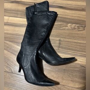 Black Heeled Boots for Women